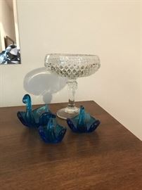 Glass decor and compote