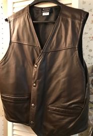 NRA leather vest (men's)