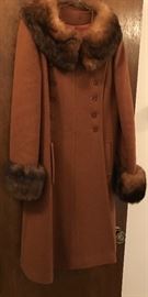 Vintage Wool and Fur women's coat