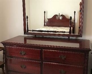 Dresser and mirror