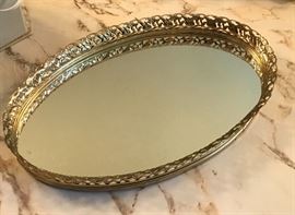 Vintage display mirror