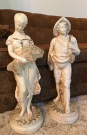 Vintage yard statues