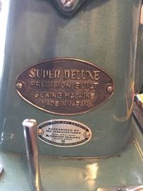 Detail of sewing machine model