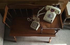 Alternate view of telephone table