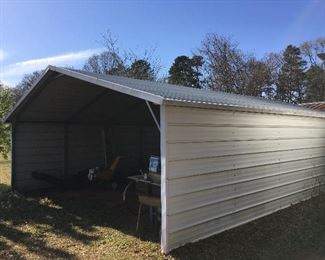 Car port 19' 9" X 25' and 8' 11" to clearance of roof