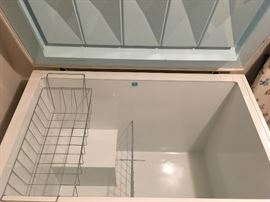 Interior view of freezer