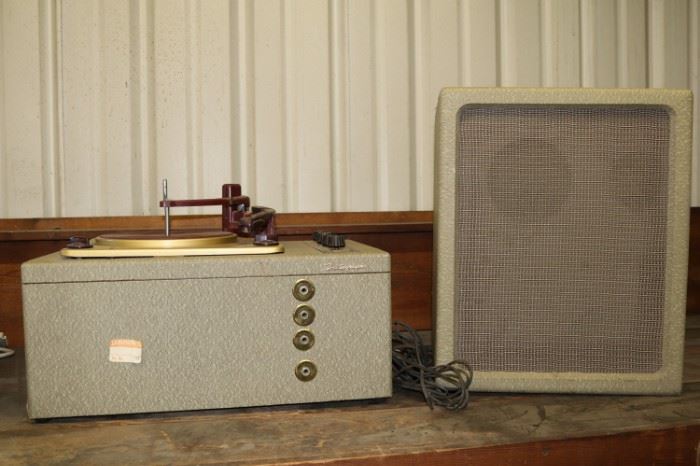 Vintage Dictograph and speaker