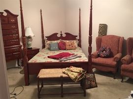 Beautiful Mahogany Bedroom Set which includes
Mahogany Rice Bed (Queen)
Mahogany Tall Boy Chest on Chest
Mahogany Nite Stand