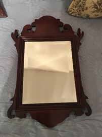 Sweet Little Vintage Ornate Beveled Mirror