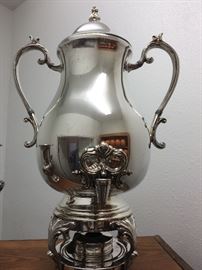Stunning Silverplated Samovar
Victorian 4 Legged Teapot/Coffee Urn with Spigot/Faucet
F. B. Rogers Silver Co.