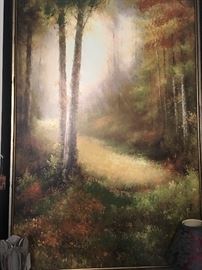 Gorgeous Forest Scene
(from Doerrâs in New Orleans)
40â X 60â