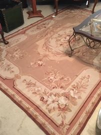 Stunning Victorian Needlepoint Rug
(6â X 9â) Impecable Condition