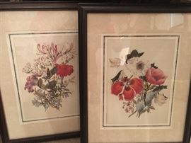 Several Sets of Botanticals and Framed Art throughout Home