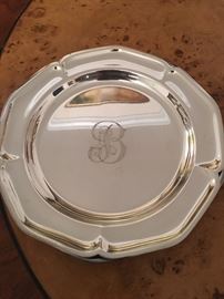 Set of Four Silverplated With âBâ Mongramming