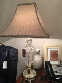 Etched Crystal Table