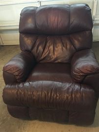 Leather Lazy Boy Recliner Rocker