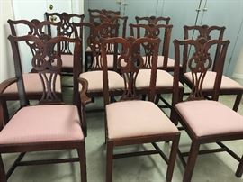Set of 10 Mahogany Chairs