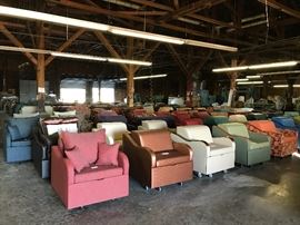 Hundreds of sleepers!  All different colors, upholsteries, and sizes!  Need an extra bed, but don't have the space?  Get one for your office....or your kid's room....or your family room!