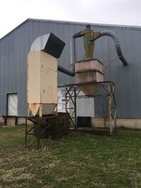 25 hp Dust Collector Suction System & Storage Tanks