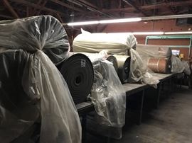 Foam lined fabric & foam lined vinyl