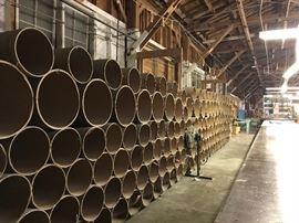 Sonoco Carboard Storage Tubes/Concrete Forms (Qty: 180 14" tubes, 56" long; Qty: 25 20" tubes, 56" long)