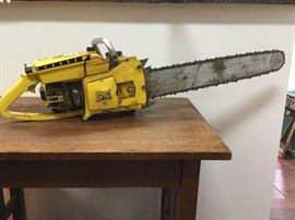 141 McCullough 24 Chainsaw with Bar Cover