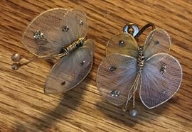 Vintage Butterfly Mesh Earrings