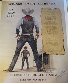 "Durango Cowboy Gathering" Poster Signed by Georgia Dittmar