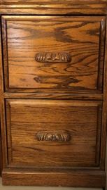Oak File Cabinet