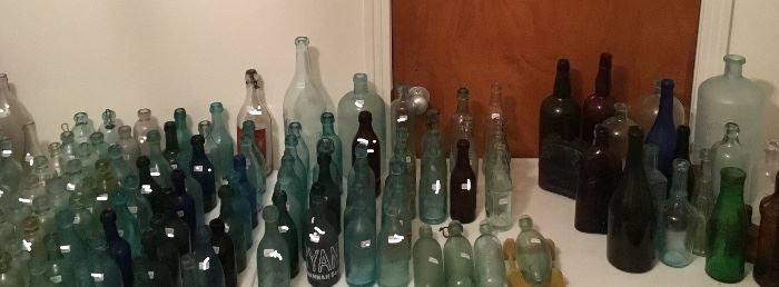 Bottles dating back to 1800's, collectors paradise!