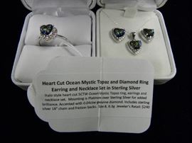 New Platinum over Sterling Silver Jewelry