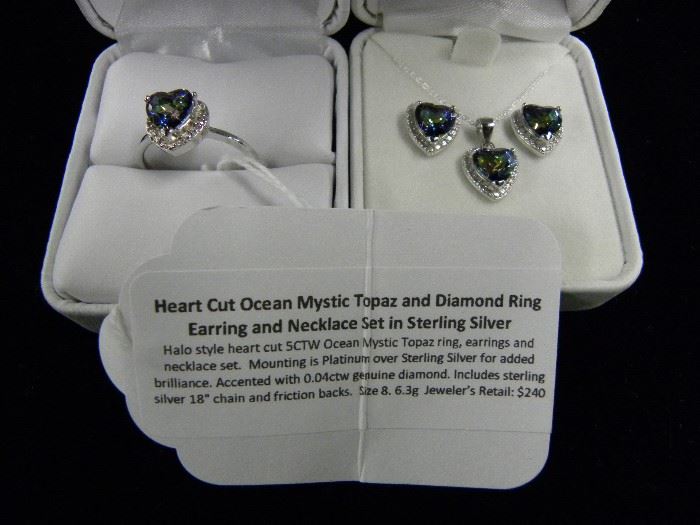 New Platinum over Sterling Silver Jewelry
