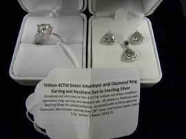 New Platinum over Sterling Silver Jewelry