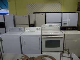 Refrigerators, Washers, Dryers, Stoves