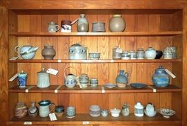 Multiple lots of 70's southern Studio Pottery including pieces by Michael Pitts, Charles Counts, G. Bunker; David Lee; Sinclair Ashley and more. Many of these pieces do not come up for auction often. Starts with lot #196 and on