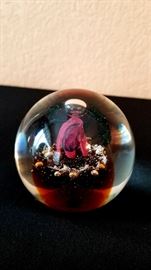 Caithness paperweights. Prices range from $30 (unlimited edition) to $40 (limted edition). Includes original boxes.