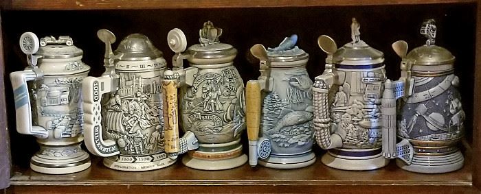 Avon collection beer steins. $5 each.