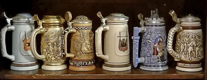 Avon collection beer steins. $5 each.