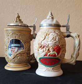 Avon collection beer steins. $5 each.