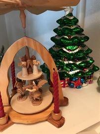 Nativity German Christmas Pyramid Carousel