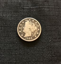 1903 US V (5) Cents $2