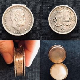 Vintage and hard to find Coin trinket box. $100