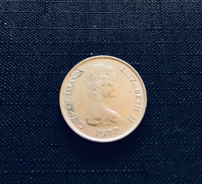 1977 Cayman Islands 25 Cents $1.50