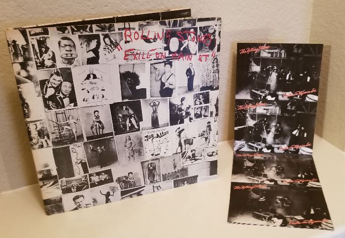 1972 Rolling Stones "Exile on Main St" Vinyl with all 12 sequential postcards included. $45