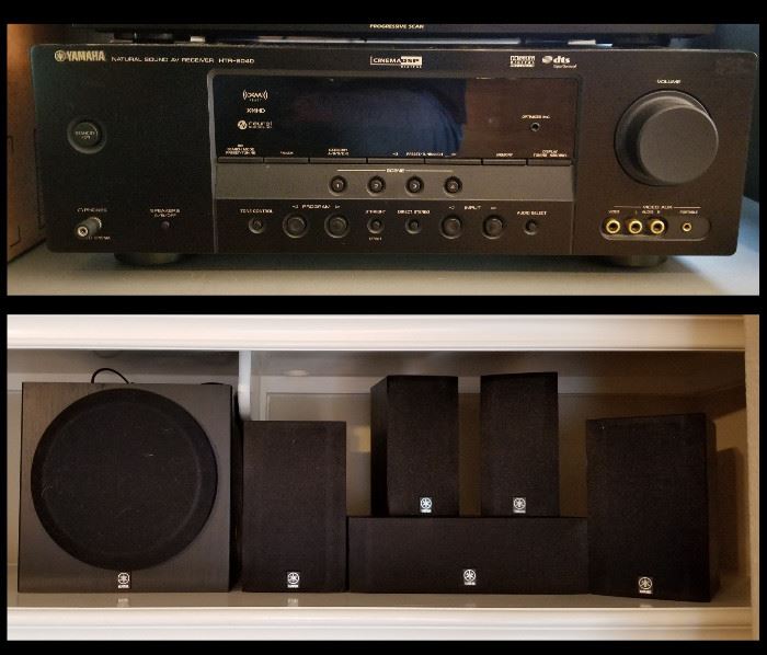 Yamaha NS-AP2800 Surround Sounds Speaker System & YST-SWO12 Subwoofer @ $140. Yamaha natural sound av receiver htr-6040 @ $60