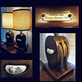 Captain David Babcock Clipper Ship Young America 1853. $200 the pair.