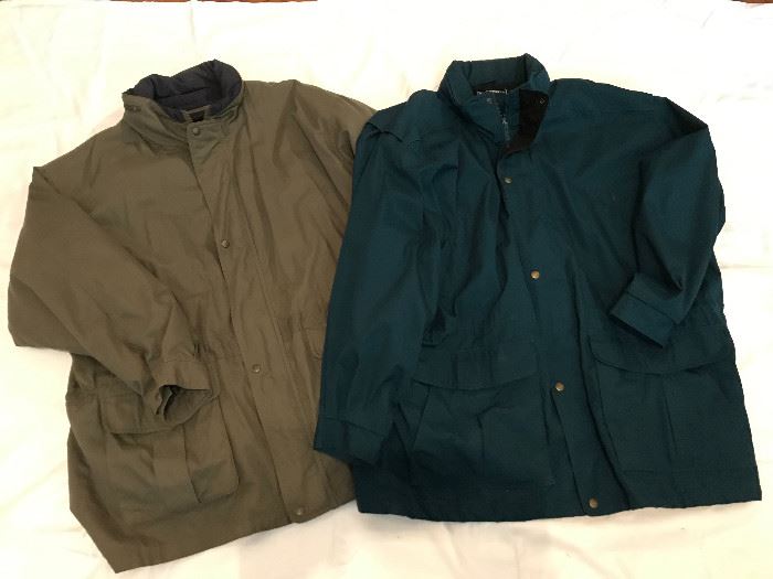 Men's coats and jackets, plus women's faux fur coats. Sizes XL - XXXXL