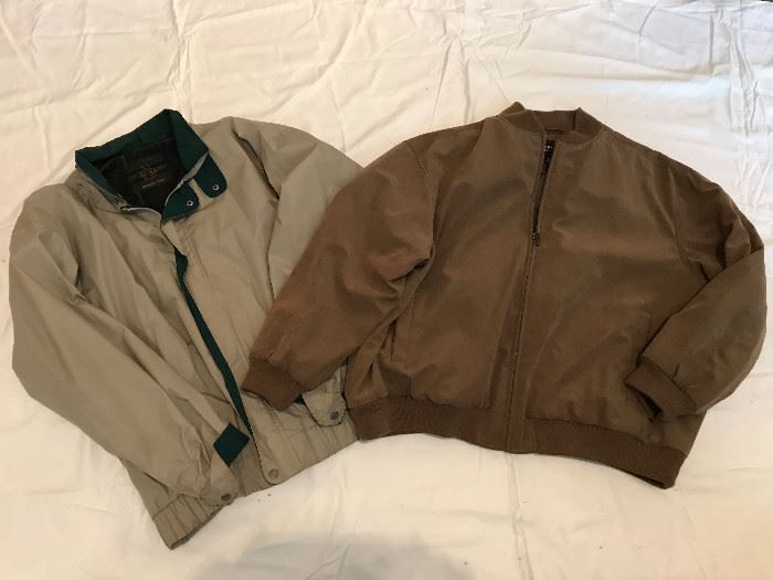 Men's coats and jackets, plus women's faux fur coats. Sizes XL - XXXXL