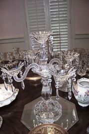 Beautiful crystal candelabra