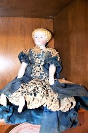 Antique china head doll